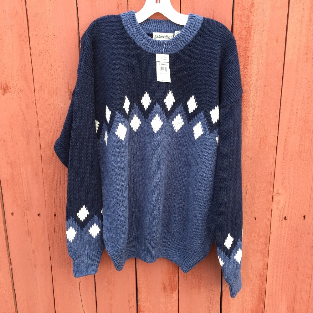 Sweater  Saint John's Bay Long Sleeve X-Large Men's Blue